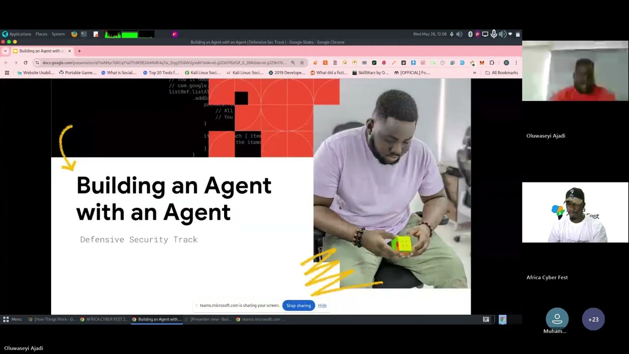 Africa Cyberfest 2025 Pre Conference Workshop Series Day 2 - Building an Agent with an Agent