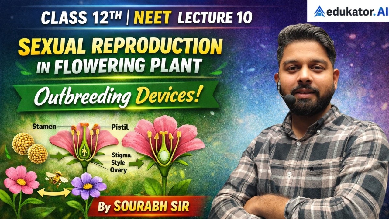 Outbreeding Devices | Lecture - 10 | Prevent Self-Pollination | Class 12 Biology & NEET 2026