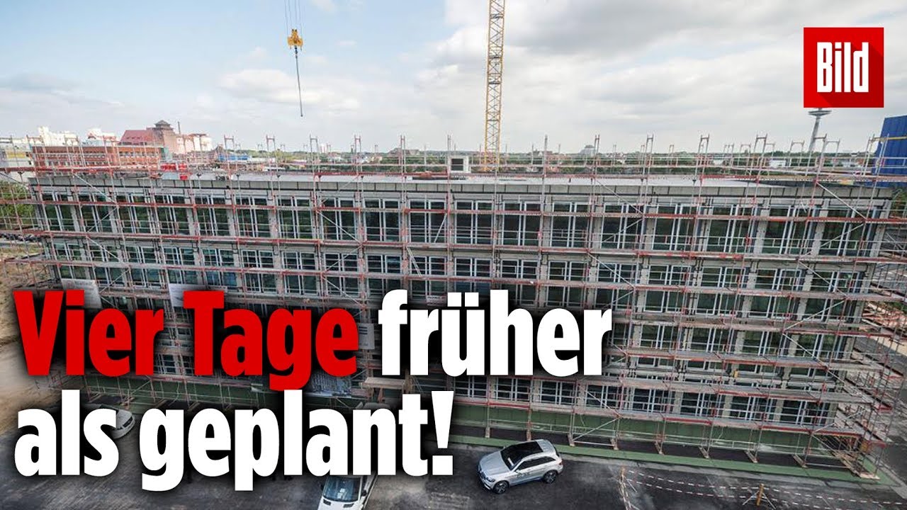 Dieses Haus in Bremen entsteht in nur 10 Tagen – Zeitraffer-Video