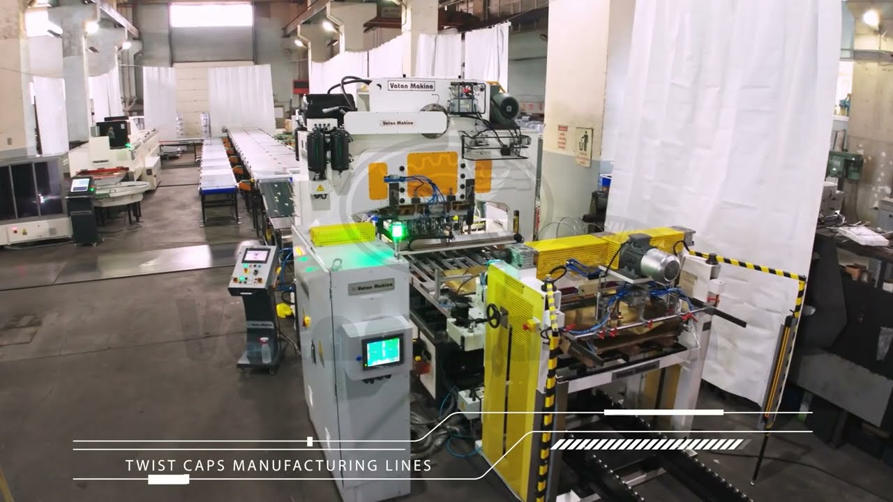 Fully Automatic Twist-Off (Lug) Caps Manufacturing Line