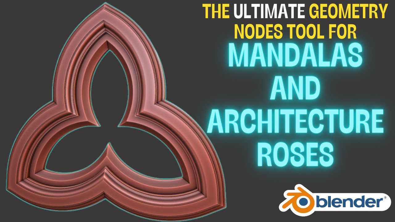 Make Mandalas and Architecture Roses in Blender with this Geometry Node setup