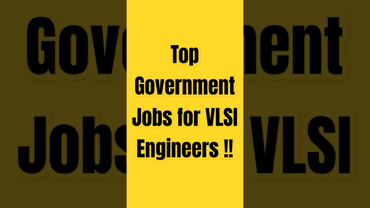 Top Government Jobs for VLSI Engineers &ndash; ISRO, DRDO & BARC 🔥🚀