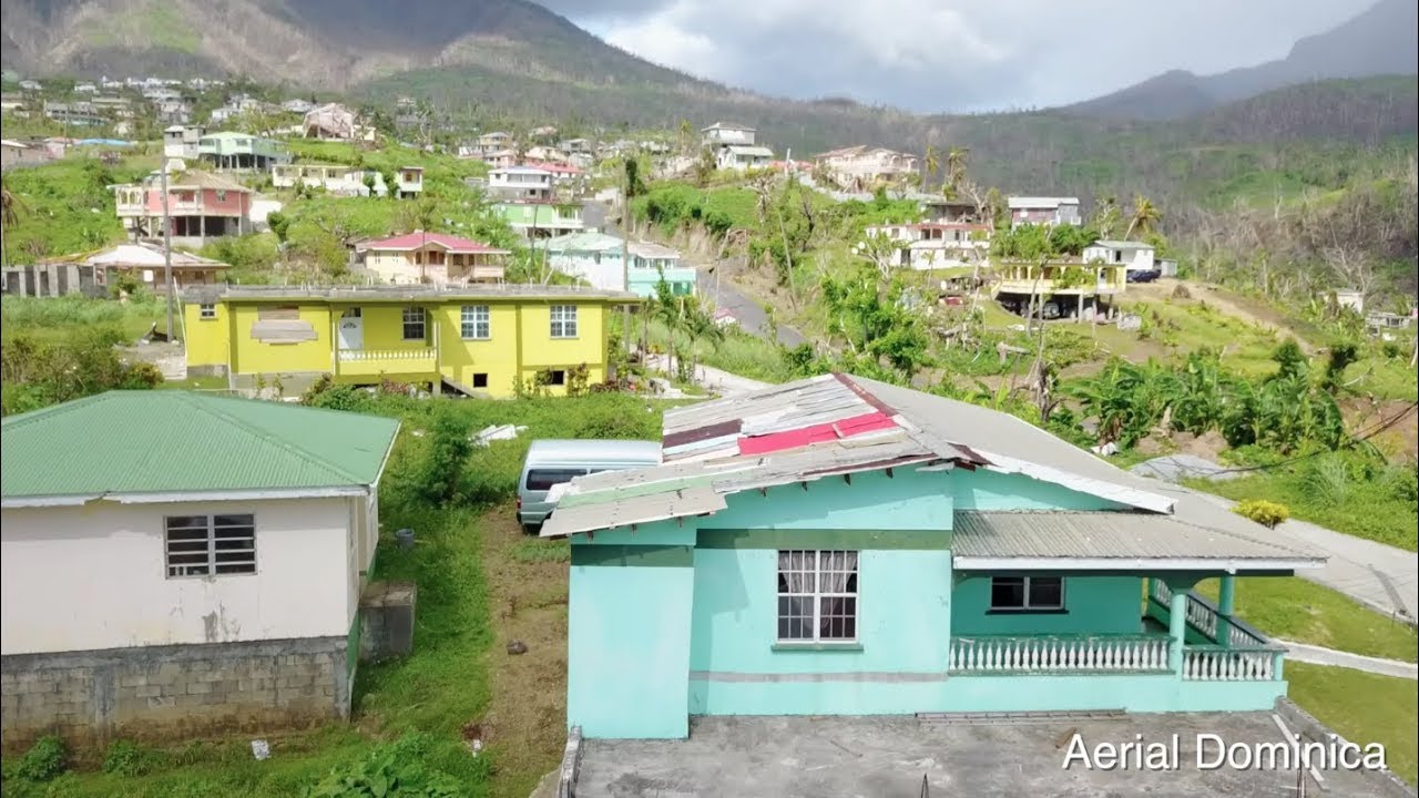 Grandbay after Hurricane Maria (1mnth) | AERIAL DOMINICA