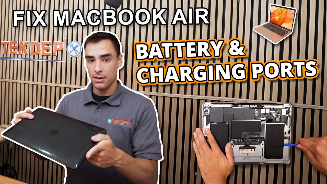Замена аккумулятора MacBook Air M1 A2337, руководство по замене