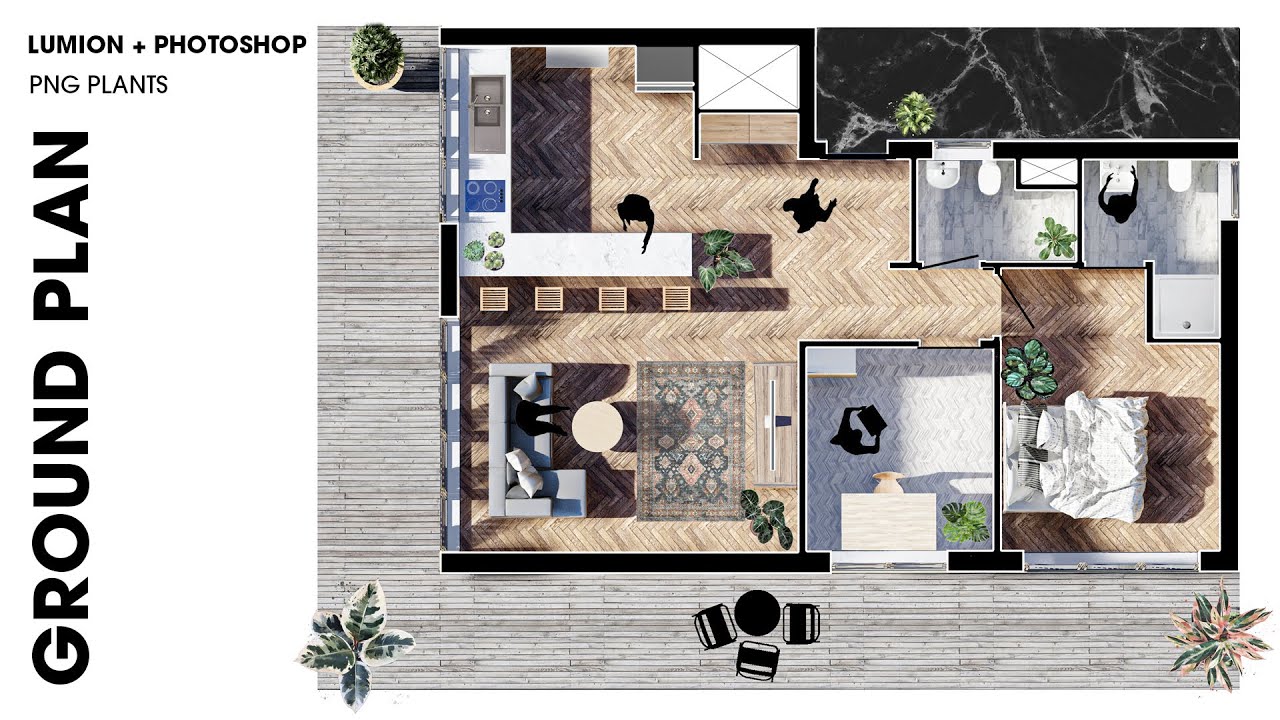 How to create a GROUND PLAN in Lumion and Photoshop #archibicc