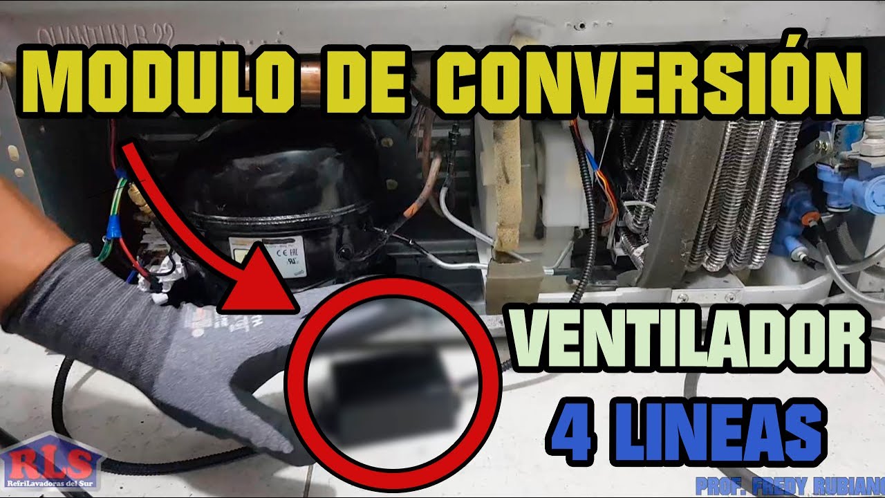 Modulo de conversión - Cambio de compresor con ventilador de 4 cables en LG