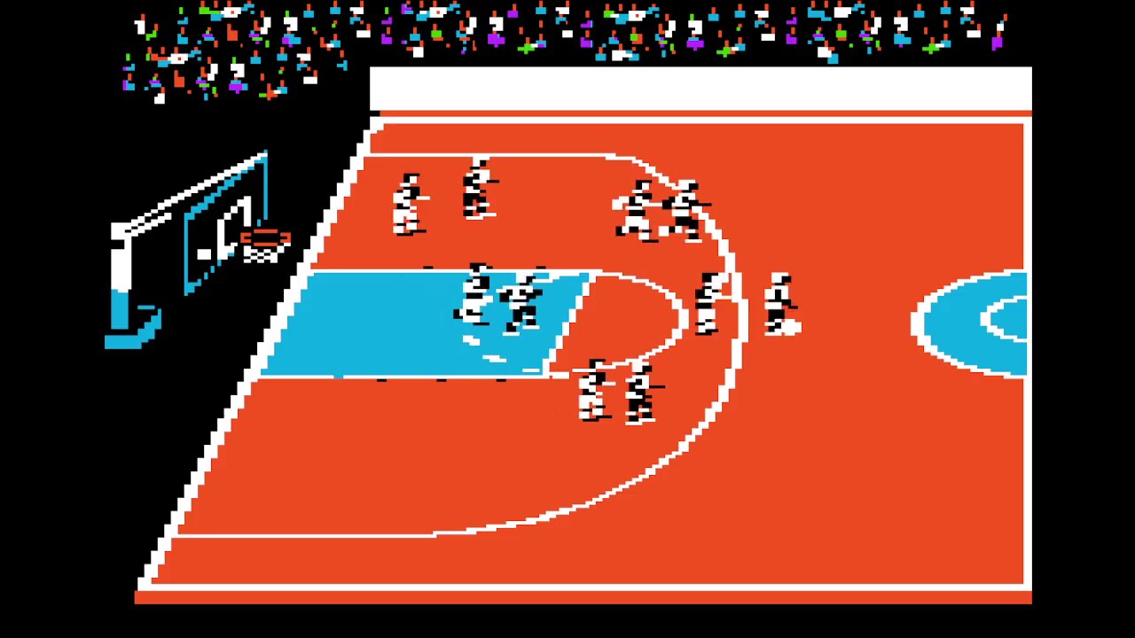 N.B.A. by Quest, Inc - Avalon Hill - 1988 - '65 Boston Celtics v. '72 LA Lakers  simulation Apple II