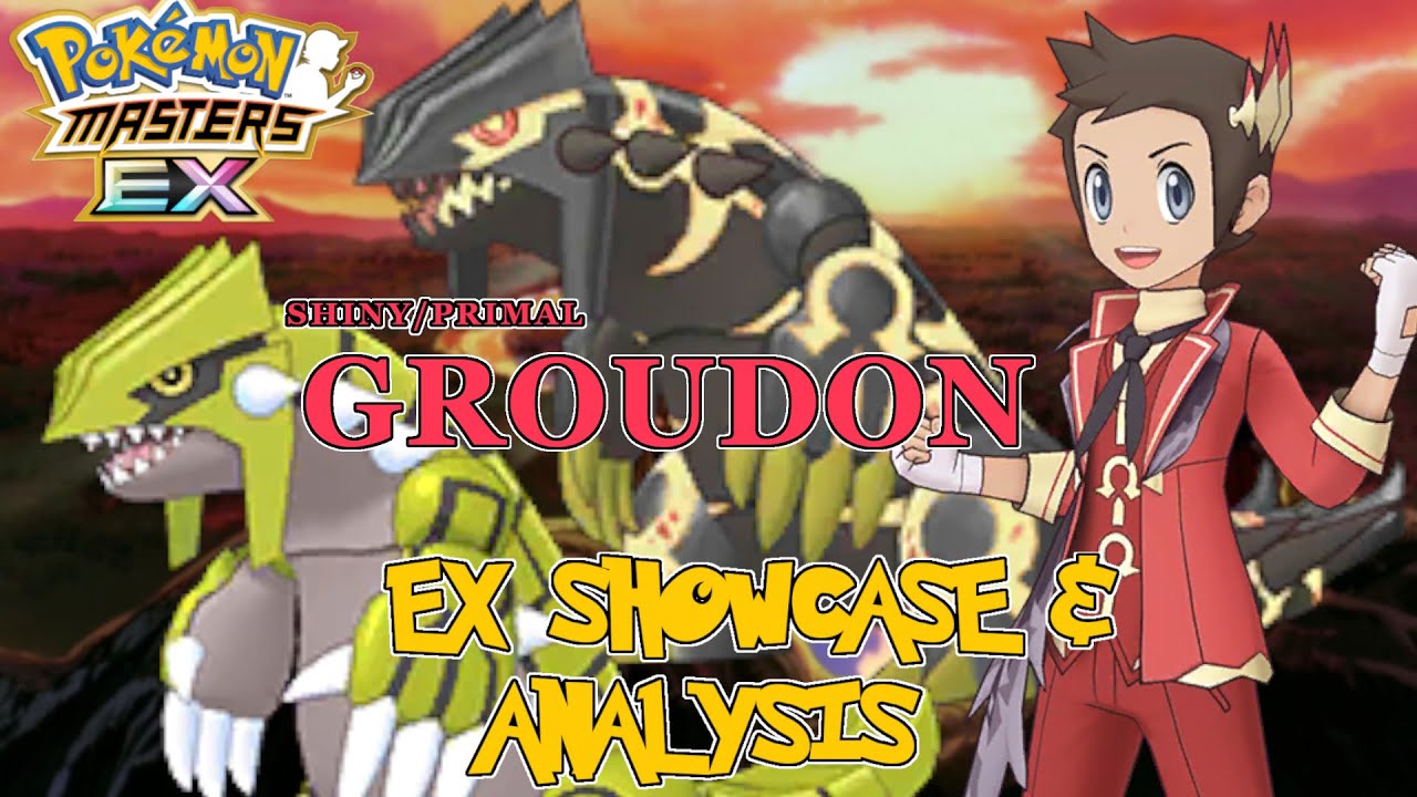 Pokemon Masters EX - Shiny Groudon & Neo Champion Brendan EX Showcase & Analysis