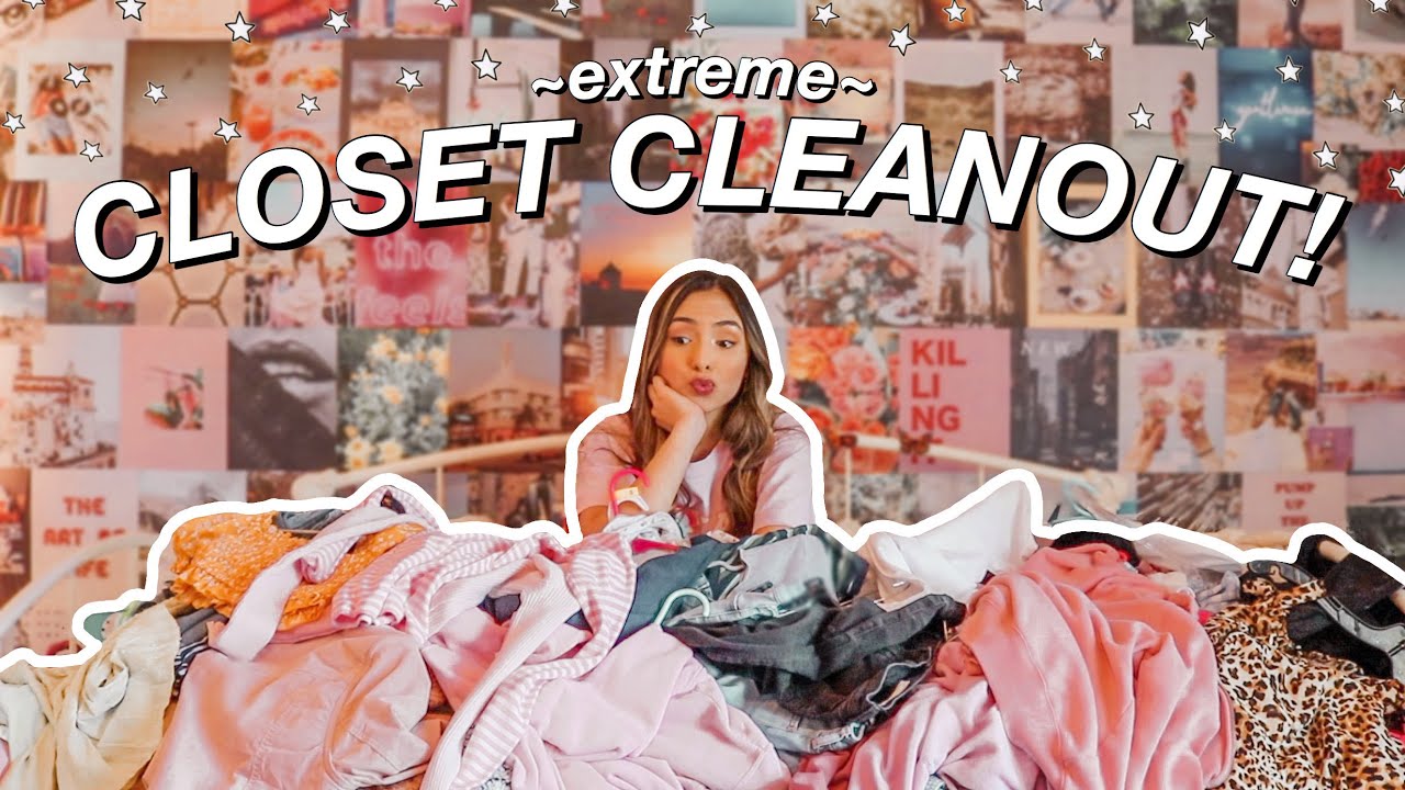 EXTREME CLOSET CLEANOUT! *this took so long*