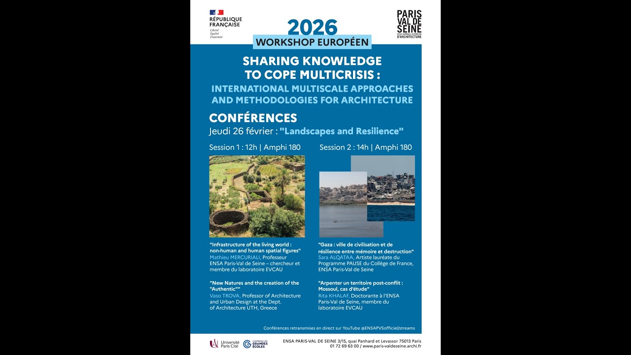 WORKSHOP EUROPÉEN 2026 / SHARING KNOWLEDGE TO COPE MULTICRISIS