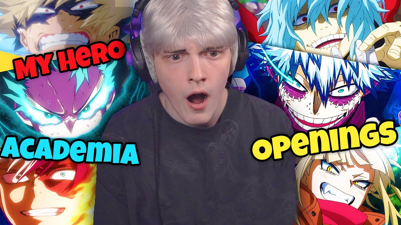 Reacting to MY HERO ACADEMIA Openings (1-13) for THE FIRST TIME