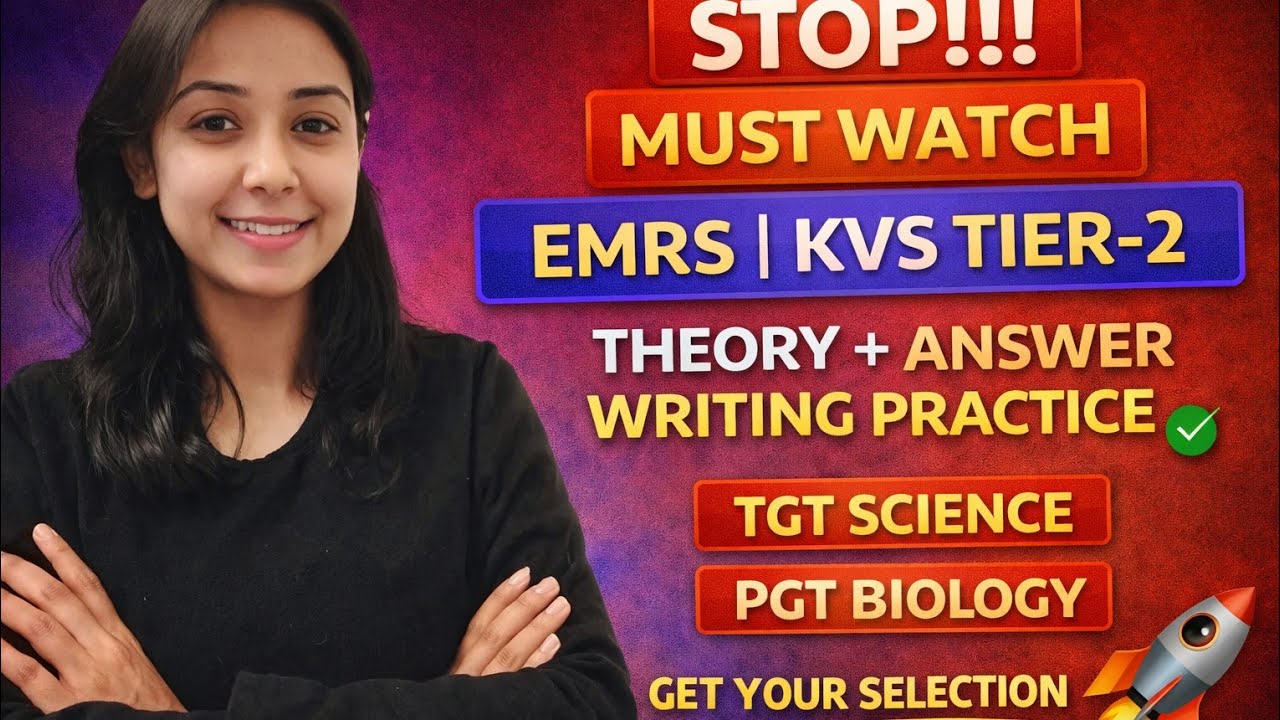 EMRS TIER 2 ANSWER WRITNG+THEORY SESSION🔥TGT SCIENCE|PGT BIOLOGY|GET YOUR SELECTION🤟🏻 #erms #kvstgt