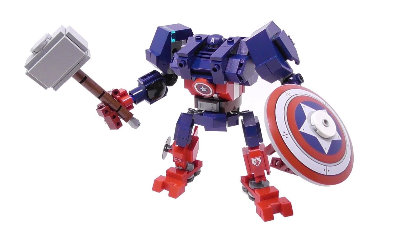 Upgrading LEGO Captain America Mech Set - Detailed Build