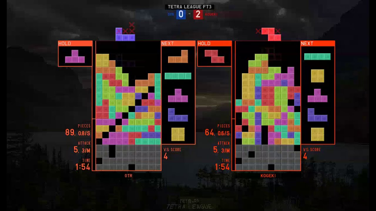 TETR.IO D rank gameplay