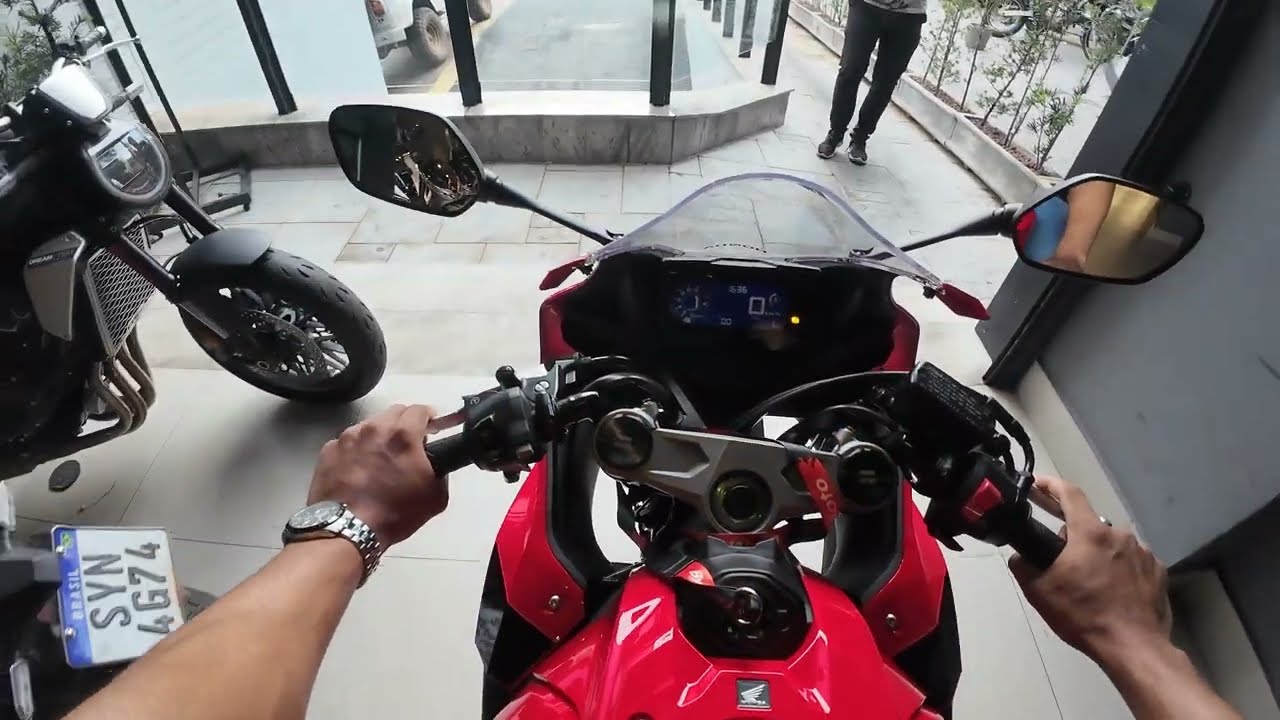 SAINDO DA HONDA COM A CBR 650R 2024. #motorcycle #cbr650r #2024 #hondadream #ivanrace