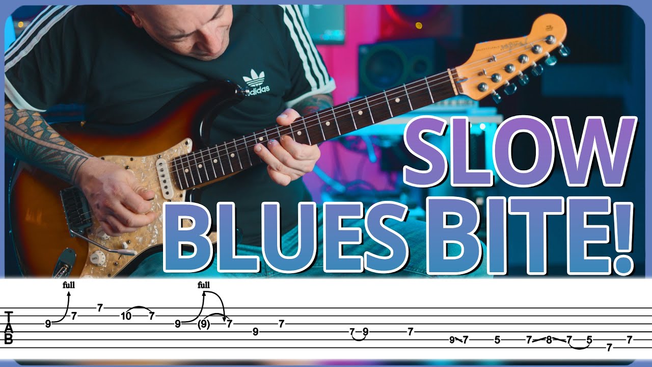 SRV&rsquo;s Double-Stop Pinch Trick 🔥 Slow Blues in B Minor