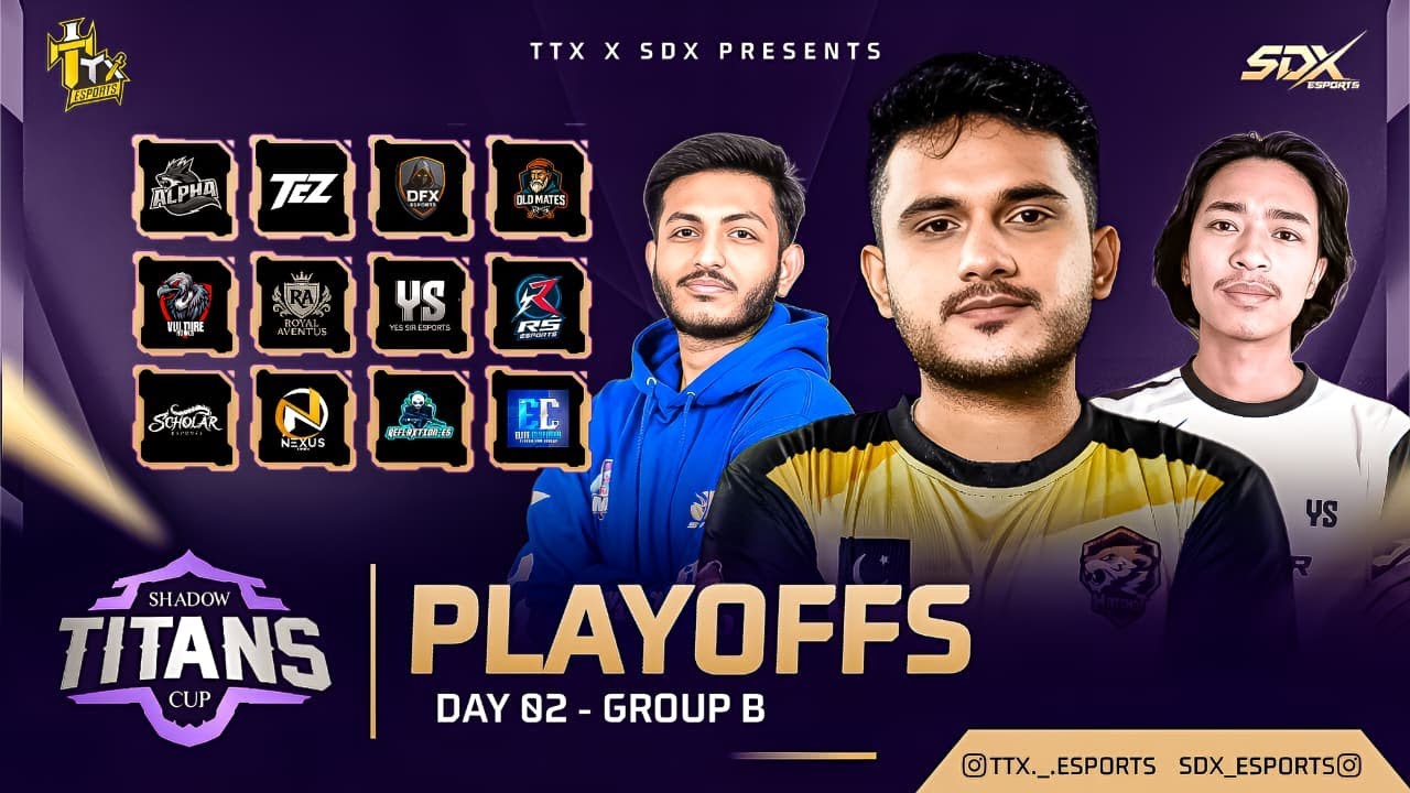 SHADOW TITANS CUP SEASON 1 || PLAYOFFS  GROUP B || DAY 2