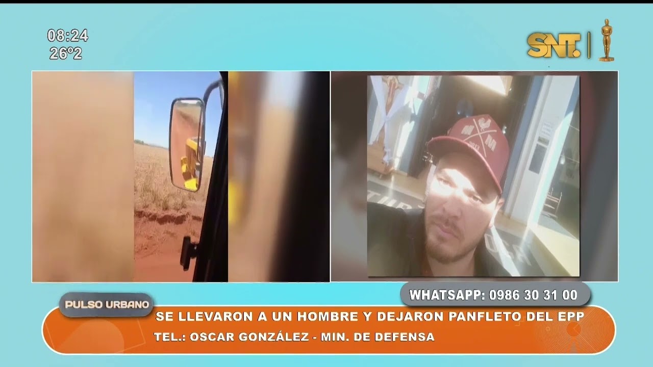 Se llevaron a un hombre y dejaron un panfleto