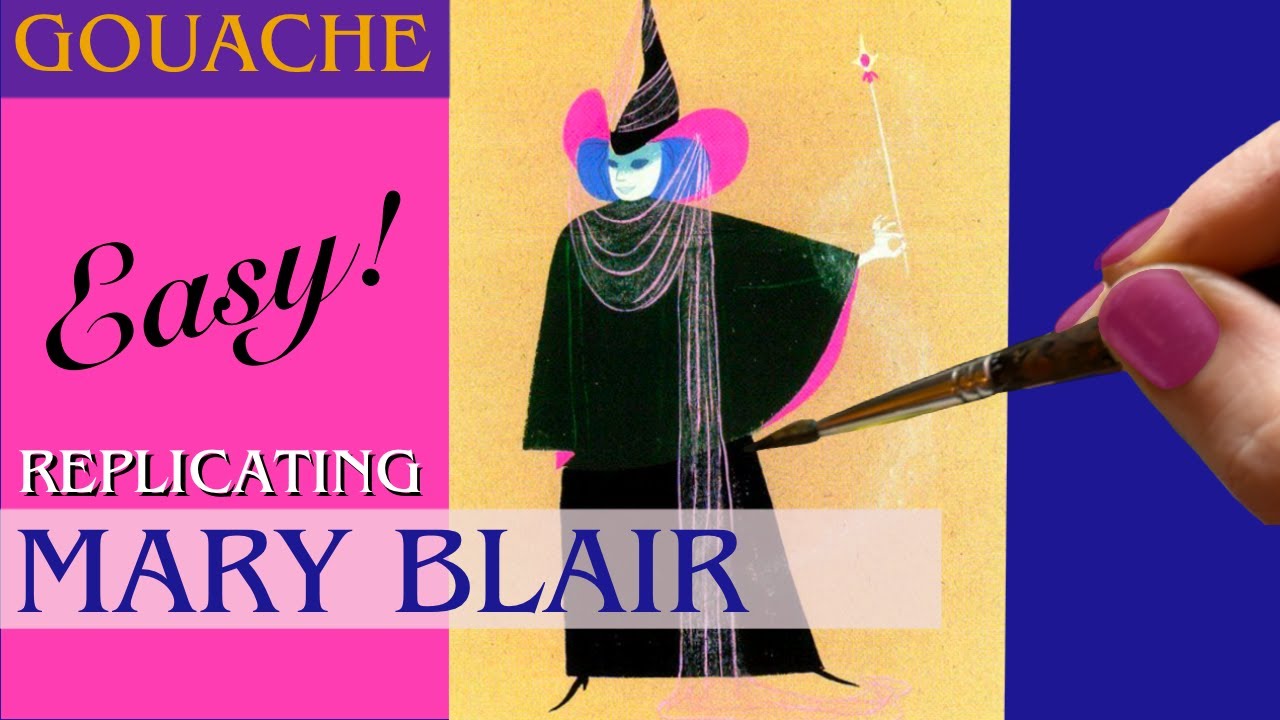 Mary Blair's Mid-Century Character Concept Art for Disney: Master Copy in Gouache Demo