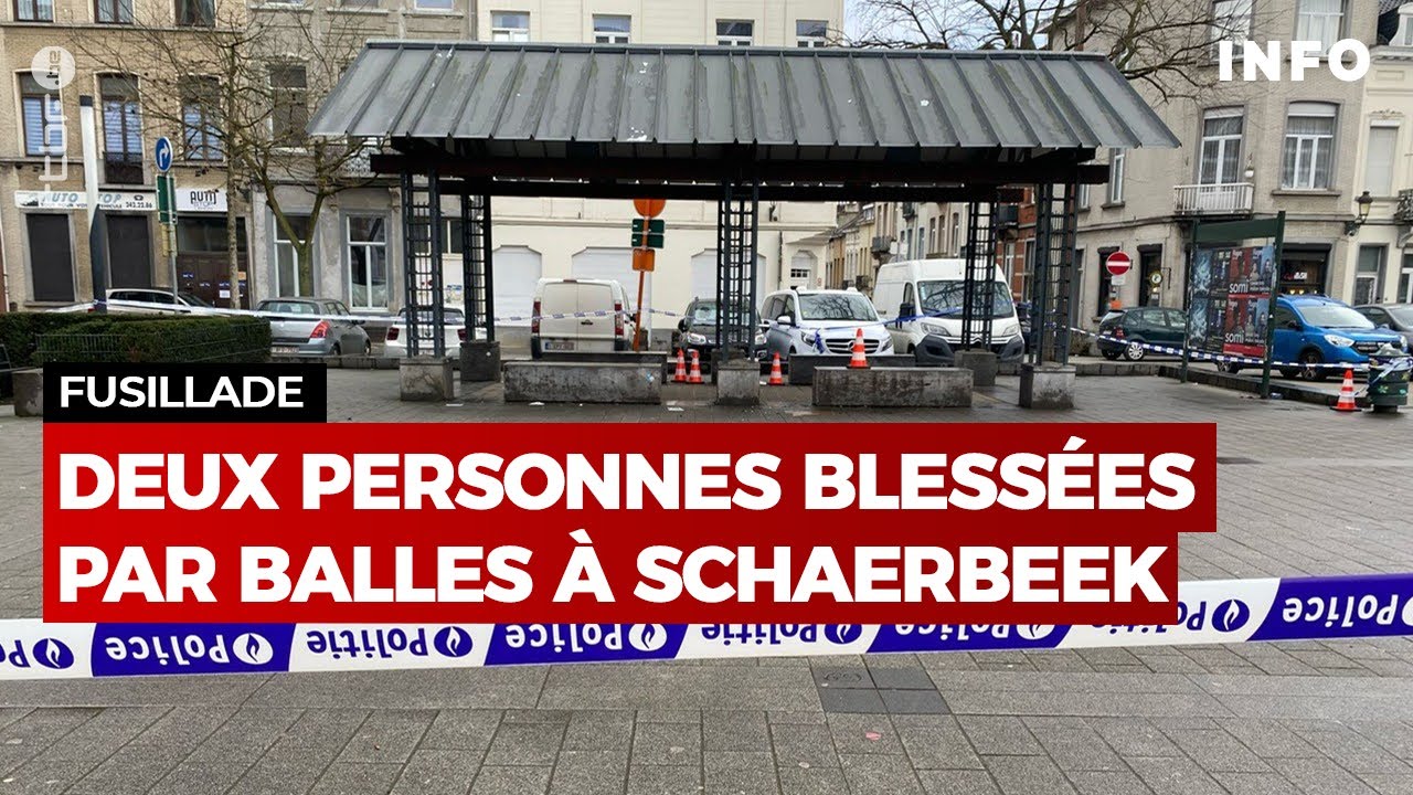 Fusillade à Schaerbeek : deux personnes blessées par balles, désormais hors de danger - RTBF Info