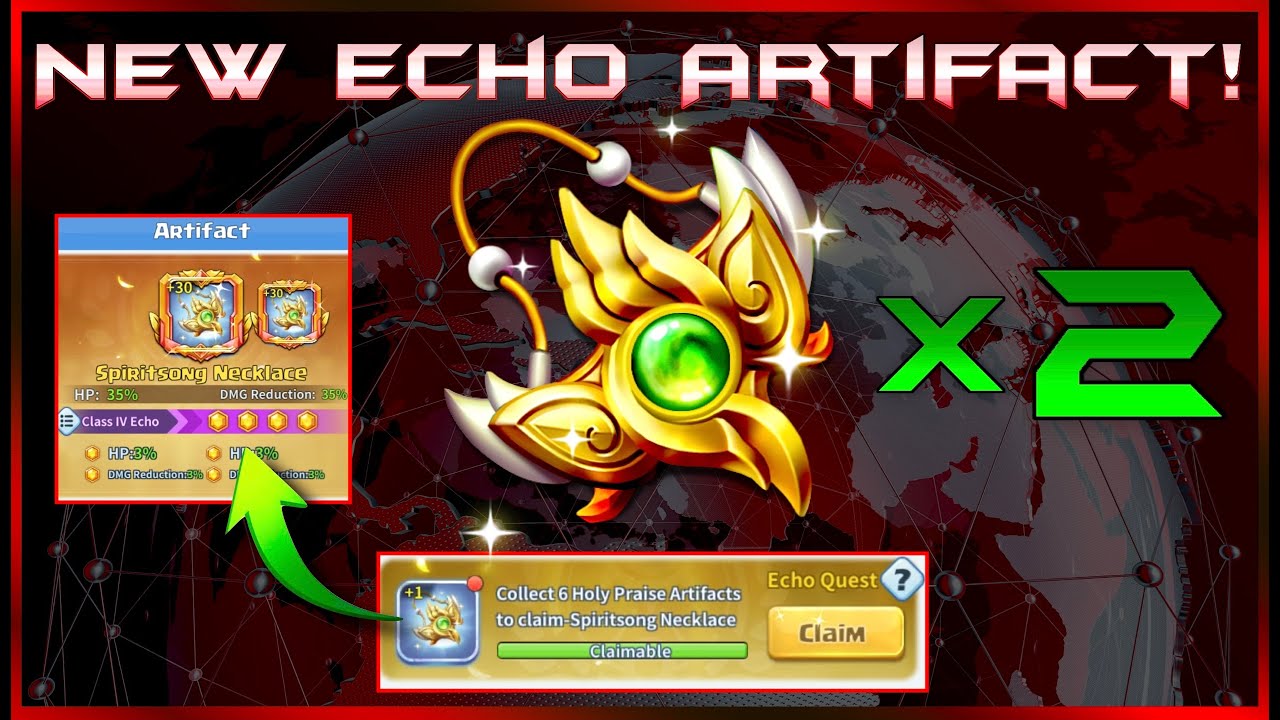2x Spiritsong Necklace! The New Echo Artifact System is Live! | Hero Clash Intel