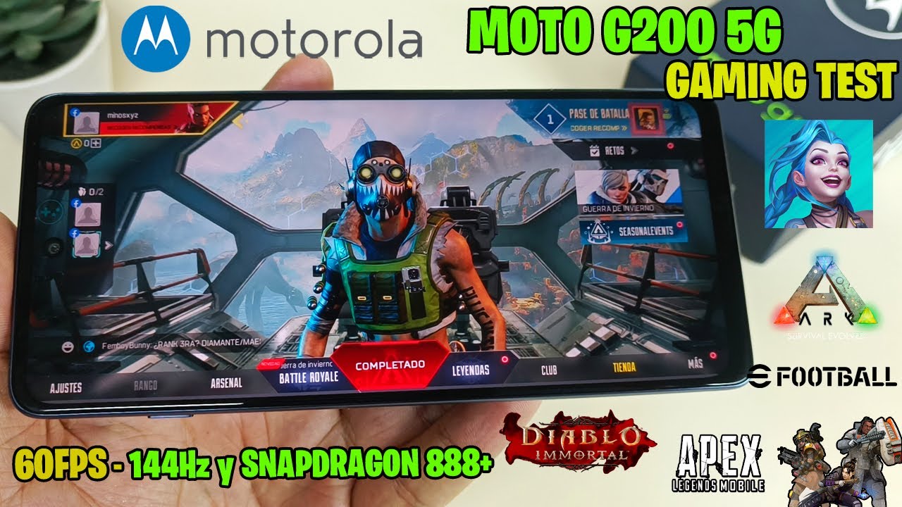 Motorola Moto G200 en Perú: APEX Legends, Diablo Immortal, Wild Rift y ARK (Snapdragon 888+)