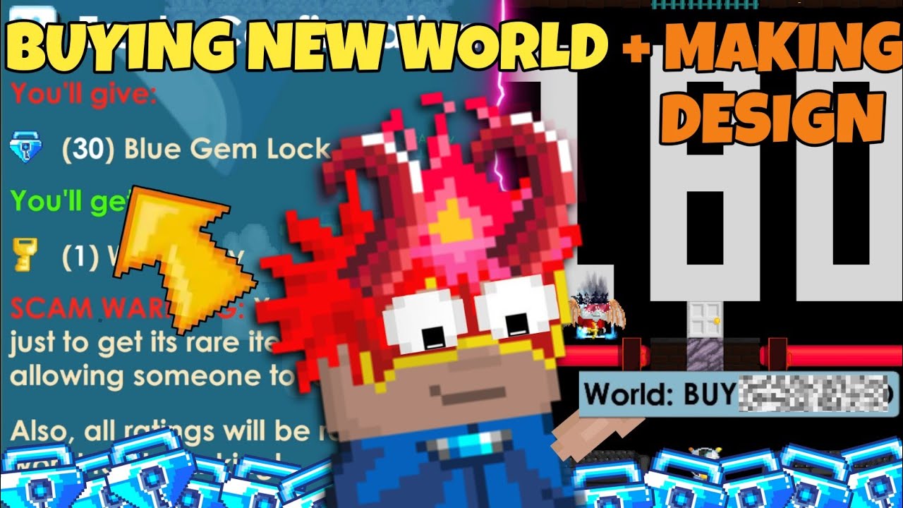 BUYING NEW SOCIAL WORLD + MAKING DESIGN! | Growtopia 