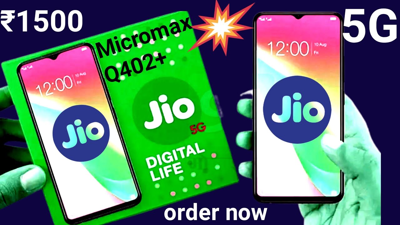 ₹1500 jio 5G mobile order book kaise karen | Micromax Q402+ 4G smartphone unboxing | 4g mobile
