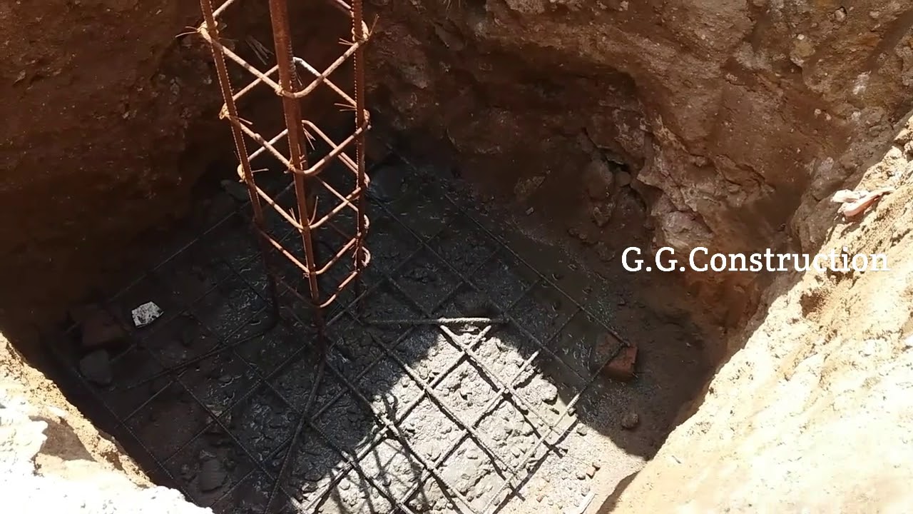 footing RCC column concrete