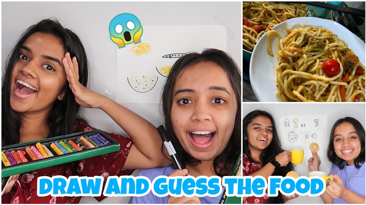 We only ate FOOD we could DRAW and GUESS for 24 HOURS|GOPSVLOG