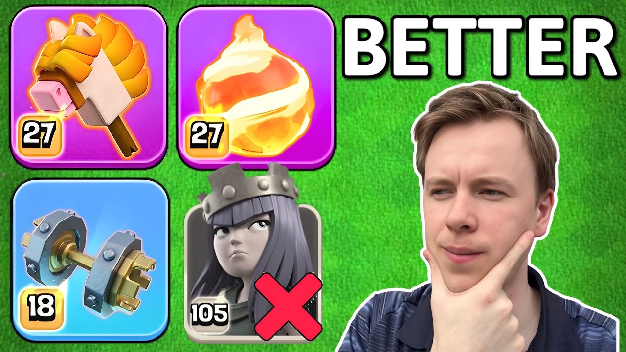 STICK HORSE Makes FIREBALL Rocket Loons STRONGER: No ARCHER QUEEN?! Clash of Clans TH18 Attacks