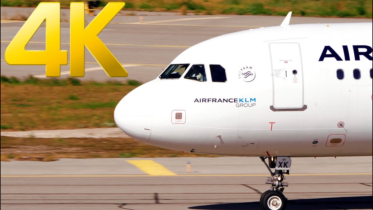[4K] Plane Spotting High Wind Marseille Provence LFML Airport 2020 Take Off Landing