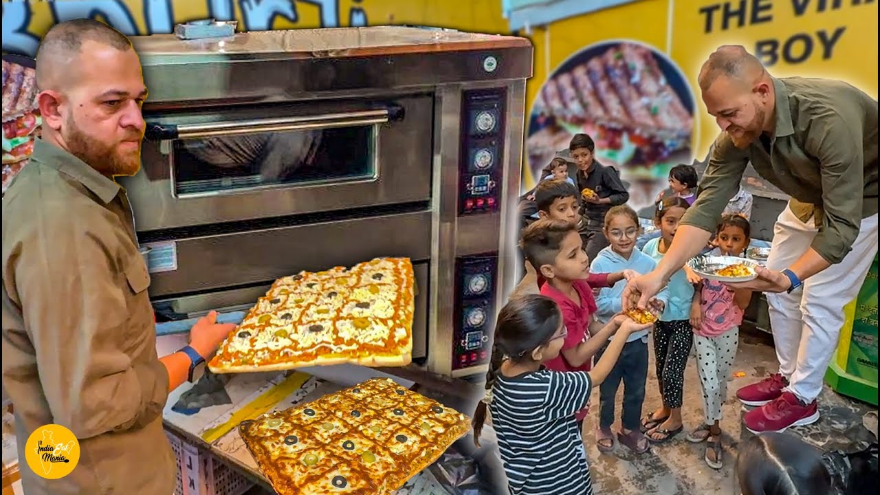 Biggest Rajasthani Cheesy Pizza Recipe In Jodhpur l Jodhpur Street Food