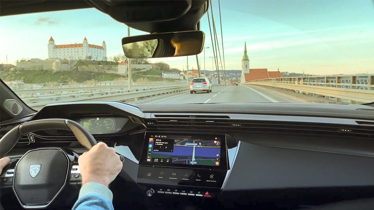 Peugeot E-308 SW 2024⚡100% electric || ASMR POV Sunset Highway and City Drive