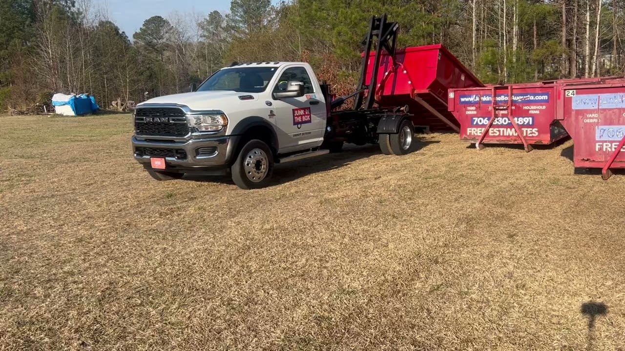Dumpster Rental Service Evans GA | Convenient Driveway Placement | Junk In The Box