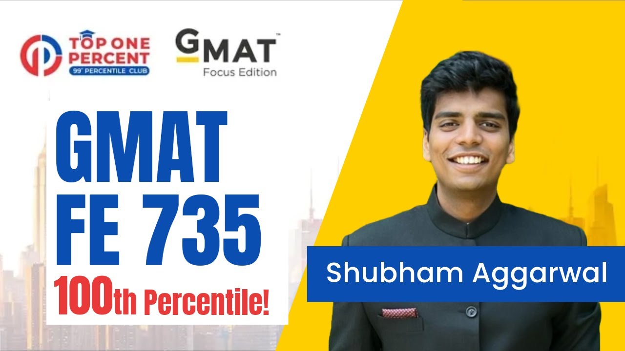 Outstanding 100th Percentile in GMAT Focus Edition - Shubham Aggarwal