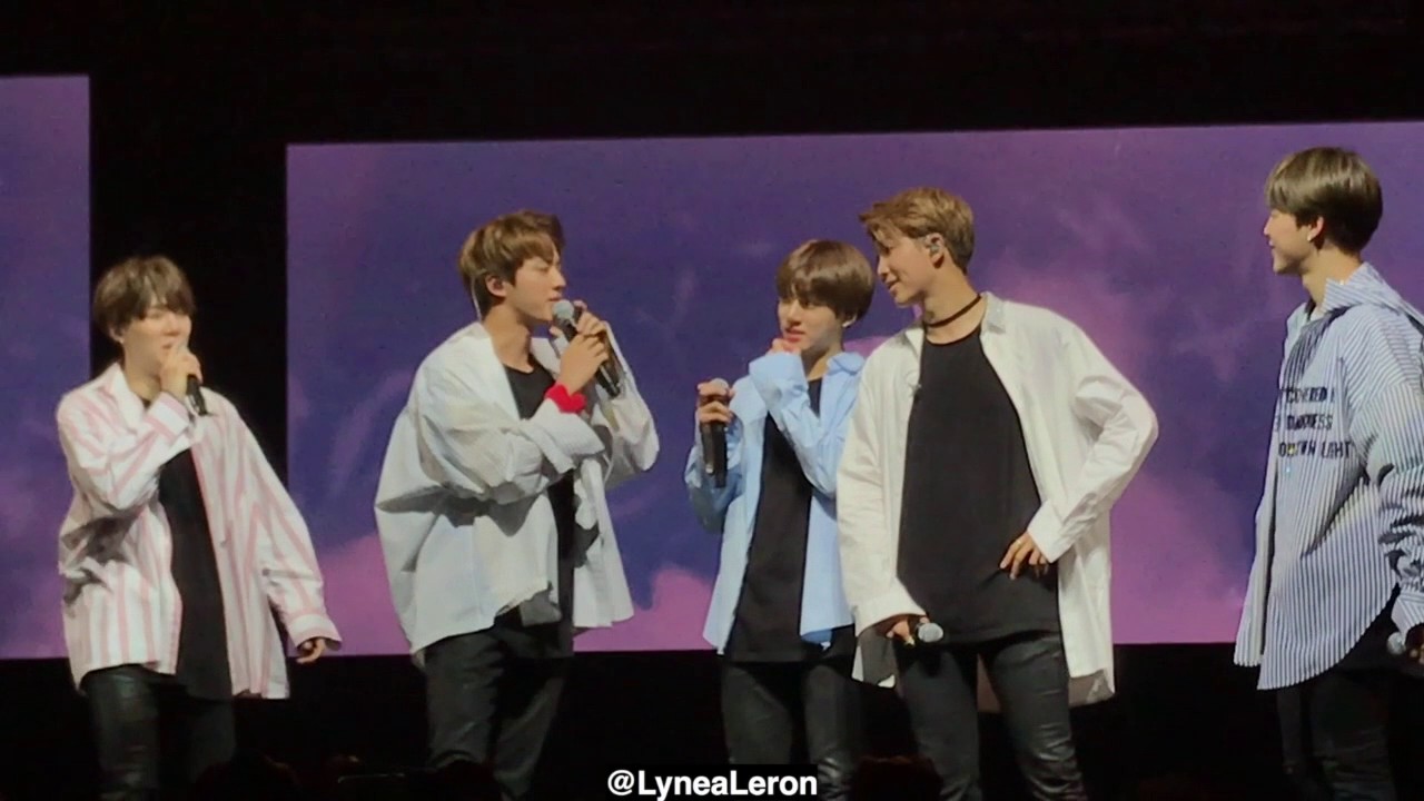 170526 BTS Wings Tour in Sydney - Talk by BTS members