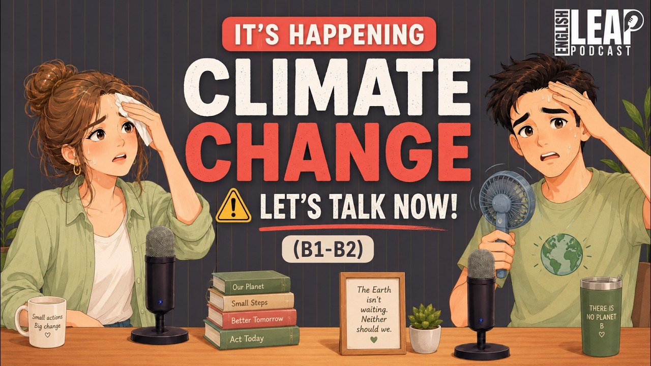 English Podcast for Learning English | Talk About Climate Change in English | B2-C1 Conversation