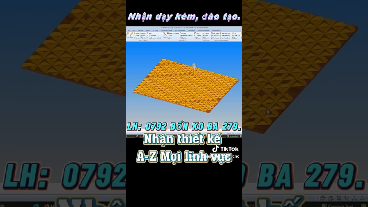 LẬP TRÌNH CHẠY VÁCH 3D TRÊN ALPHACAM 
