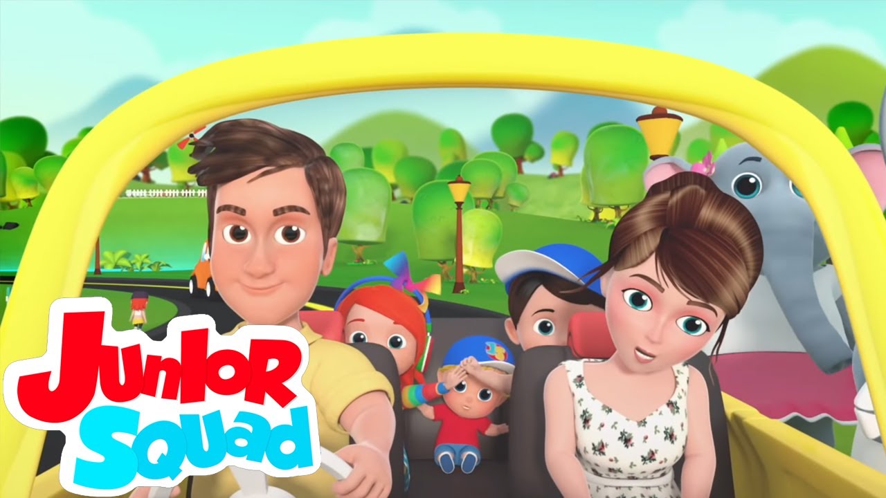 Dirigindo na estrada | Desenhos animado | Canção infantil | Junior Squad Português | Educação