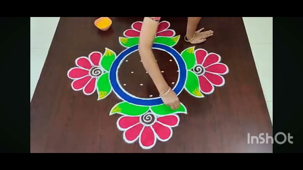 Easy modern rangoli #trending #rangoli #2025 #latest #trending #trendingshorts 