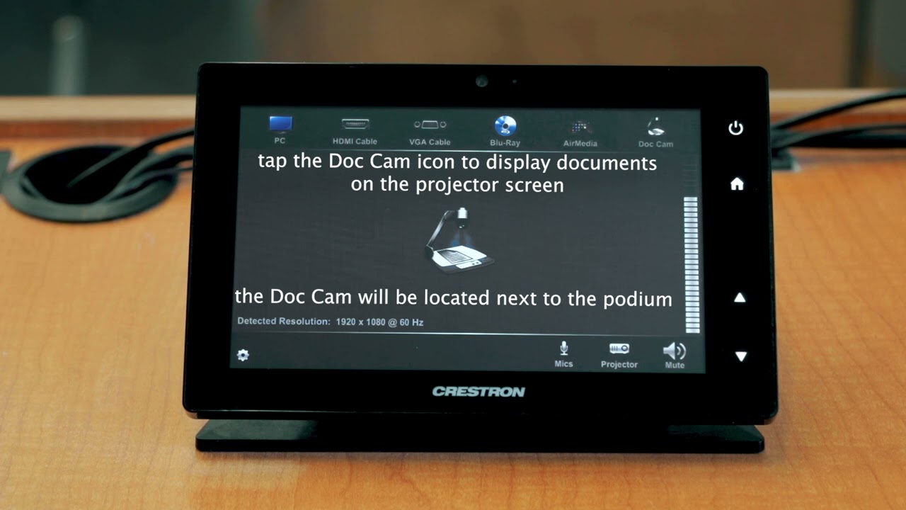 Crestron Touch Panel Tutorial