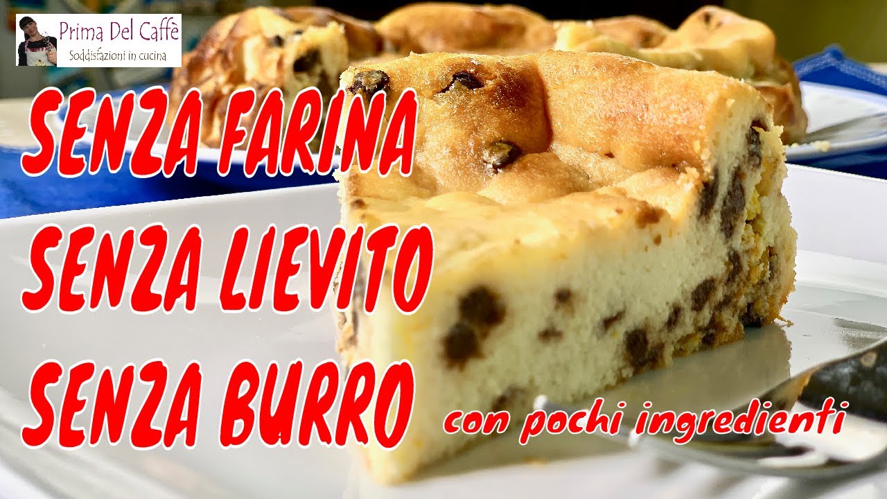TORTA DI RICOTTA morbido e cremoso dolce senza farina senza lievito e senza burro