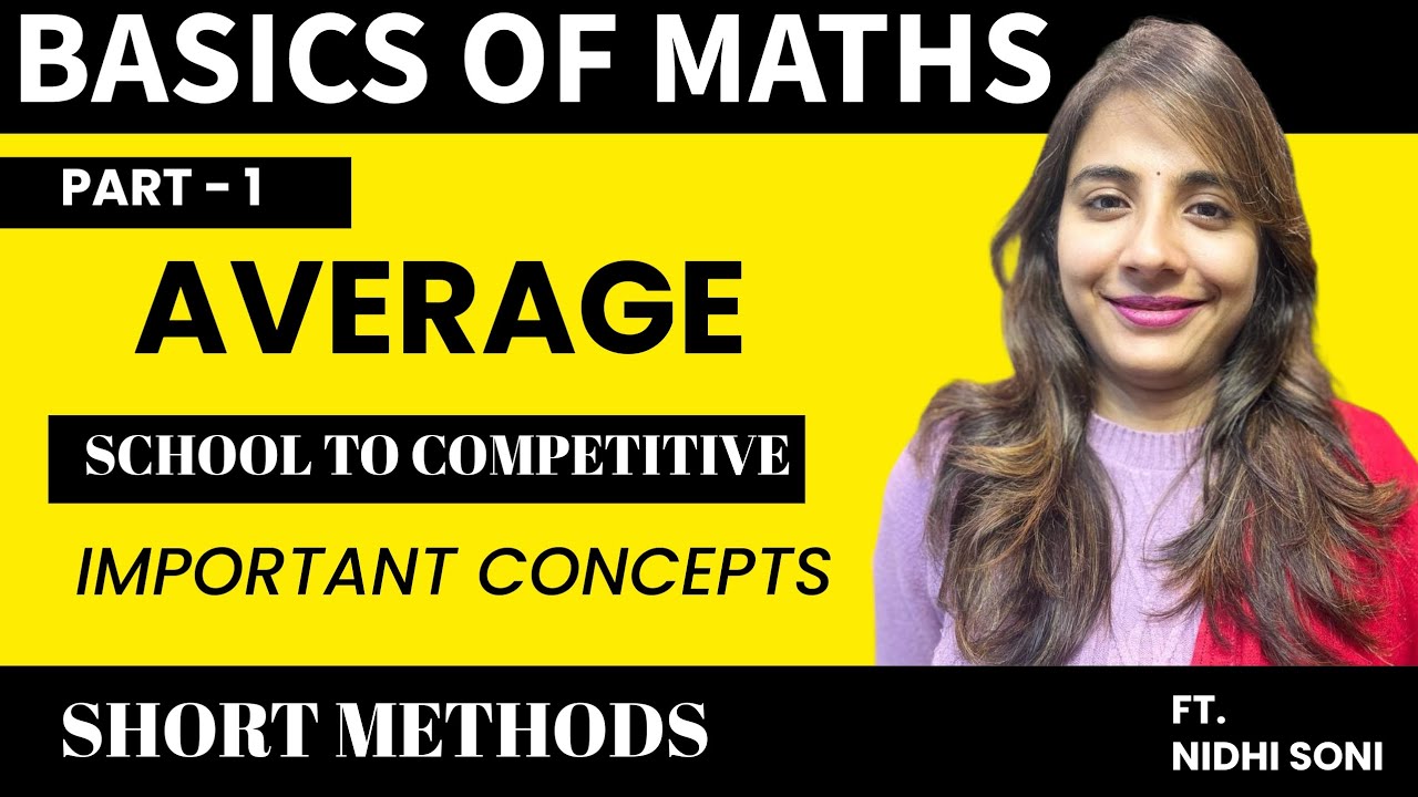 AVERAGE CONCEPT SHORT TRICKS || PART-1|| AVERAGE QUESTIONS || BASIC OF MATHS IN HINDI|| BY NIDHI MAM