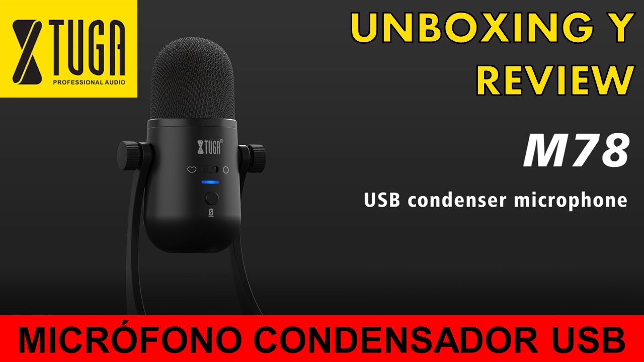 XTUGA M78 Micrófono USB (Unboxing y  review)