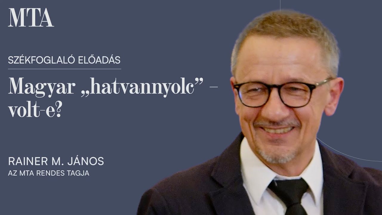 Rainer M. János székfoglaló előadása (2026.01.22.)