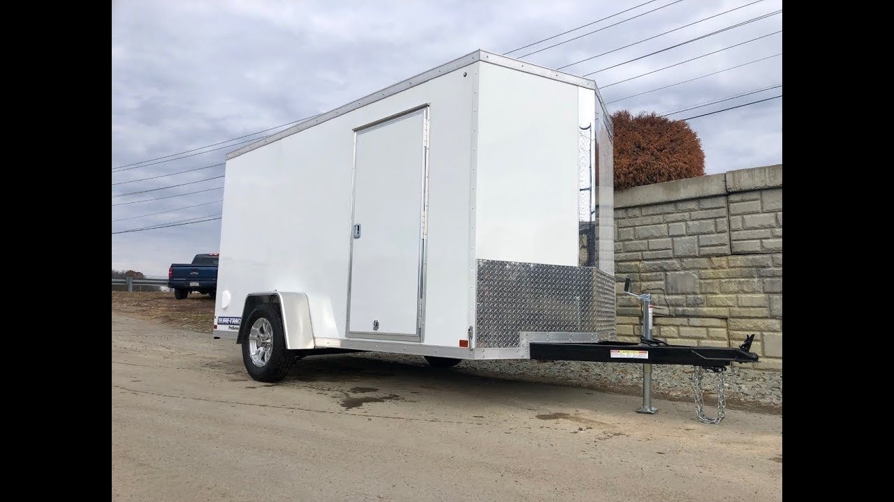Sure Trac 6x12' Pro Series Enclosed Cargo Trailer 2990# GVW STW7212SA