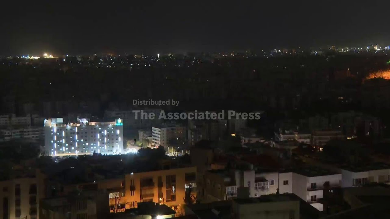 Fire and smoke seen as Israel strikes southern Beirut suburb