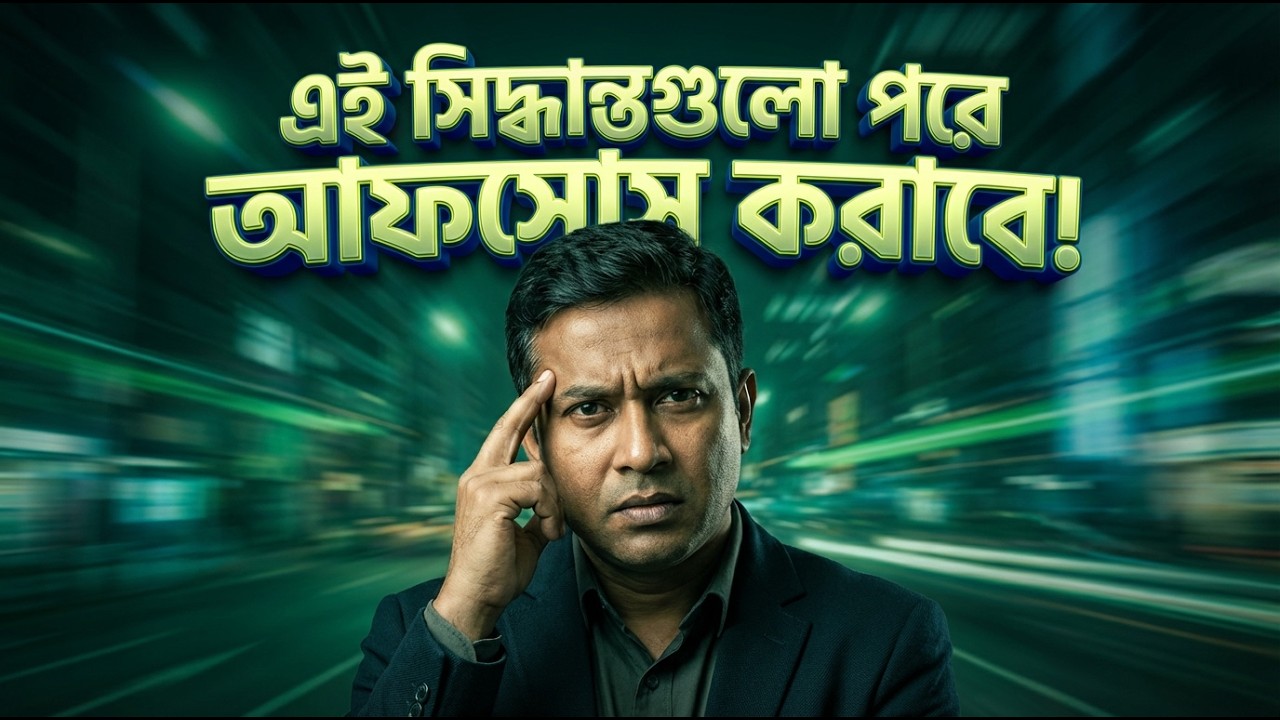 জীবনের এই সিদ্ধান্তগুলো পরে সবচেয়ে বেশি আফসোস করায়!