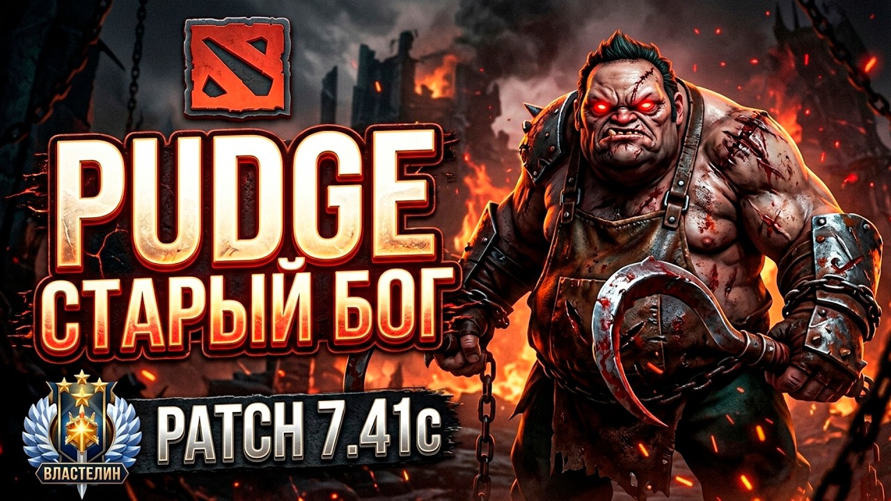 PUDGE СТАРЫЙ БОГ DOTA 2 PATCH 7.40c